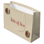 Happy Birthday Oma Große Geschenktüte (Rückseite Schrägansicht)