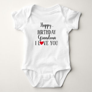 Happy Birthday Oma I Liebe You Baby Bodysuit Strampler