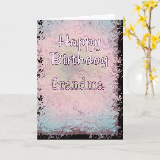 Happy Birthday Oma Karte (Gelbe Blume)