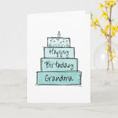 Happy Birthday Oma Karte (Gelbe Blume)