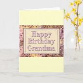 Happy Birthday Oma Karte (Gelbe Blume)