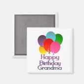 Happy Birthday Oma Magnet (Vorderseite/Rückseite)