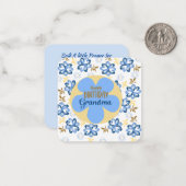 Happy Birthday Oma Mitteilungskarte (Vorderseite/Rückseite Beispiel)