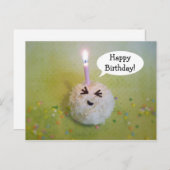 Happy Birthday Onigiri - Geburtstagskarte Postkarte (Vorne/Hinten)