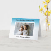 Happy Birthday Opa Fotokarte Karte (Gelbe Blume)