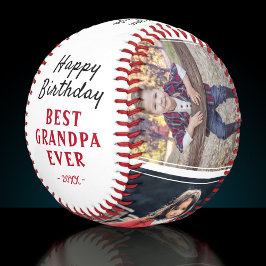 Happy Birthday Opa Modern 3 Foto Collage Baseball