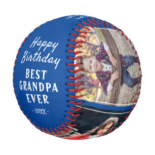 Happy Birthday Opa Modern 3 Foto Collage Baseball