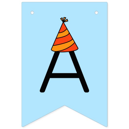 Happy Birthday Orange Cat Wimpelkette (Dritte Fahne)