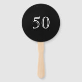 Happy Birthday Orchid Streifen mit Alter Fächer (Rückseite)