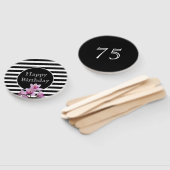 Happy Birthday Orchid Streifen mit Alter Fächer (Non-assembled)