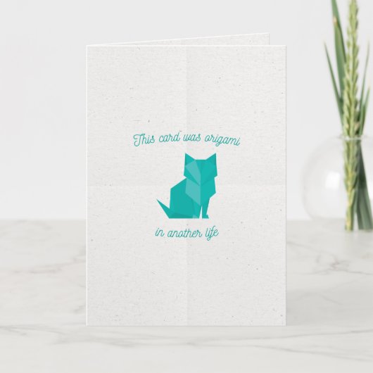 Happy Birthday | Origami Dankeskarte (Vorderseite)