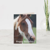Happy Birthday Paint Horse Reitkarte Karte (Vorderseite)