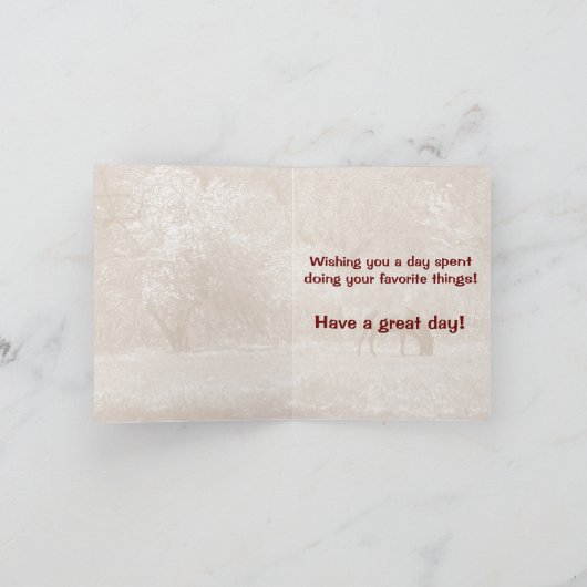 Happy Birthday Paint Horse Reitkarte Karte (Innenseite)