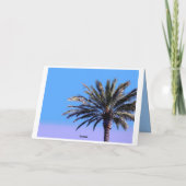 Happy Birthday Palm Tree Karte (Rückseite)