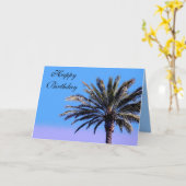 Happy Birthday Palm Tree Karte (Gelbe Blume)