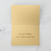 Happy Birthday Palomino Pferdekarte Karte (Innenseite)