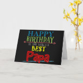 Happy Birthday Papa Card Großvater Alternative Karte (Gelbe Blume)
