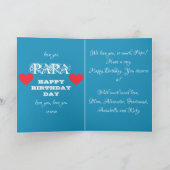 Happy Birthday Papa Chic Skriptnamen Geburtstag Karte (Innenseite)