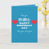 Happy Birthday Papa Chic Skriptnamen Geburtstag Karte (Gelbe Blume)