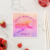 Happy Birthday Papagei Napkins Serviette (Beispiel)