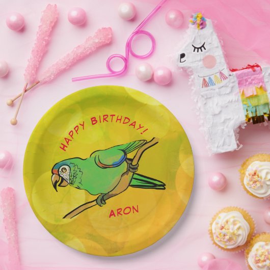 Happy Birthday Papagei Paper Teller (Party)