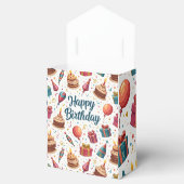 Happy Birthday Paper Bevorzugung Box mit Balloons Geschenkschachtel (Geöffnet)