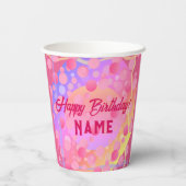 Happy Birthday Paper Cups HAMbyWG Pappbecher (Rückseite)