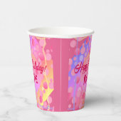 Happy Birthday Paper Cups HAMbyWG Pappbecher (Rechts)