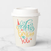 Happy Birthday Paper Cups Pappbecher (Rückseite)