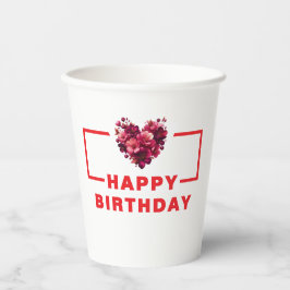 Happy Birthday Paper Cups - Perfekt für Drink Pappbecher