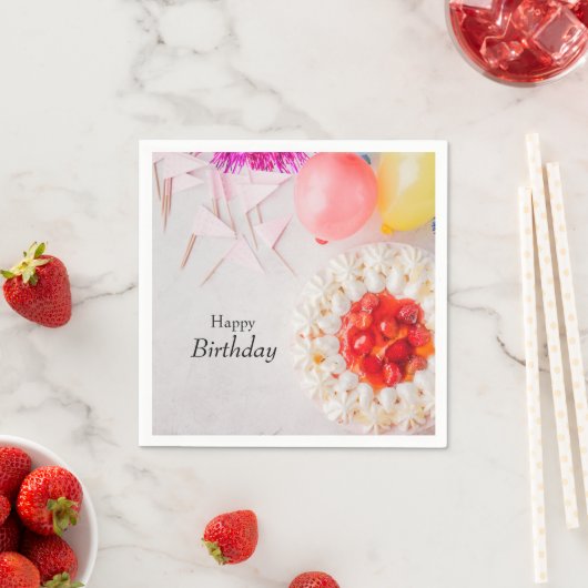 Happy Birthday Paper Napkin Serviette (Beispiel)