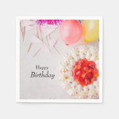 Happy Birthday Paper Napkin Serviette (Vorderseite)