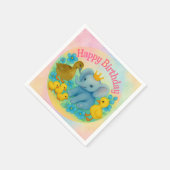 Happy Birthday Paper Napkins - Children Serviette (Ecke)
