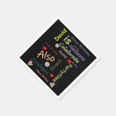 Happy Birthday Paper Napkins David Serviette (Ecke)