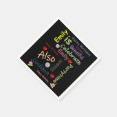 Happy Birthday Paper Napkins Emily Serviette (Ecke)