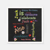 Happy Birthday Paper Napkins Jack Serviette (Vorderseite)