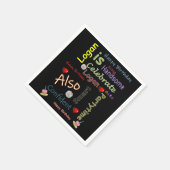 Happy Birthday Paper Napkins Logan Serviette (Ecke)