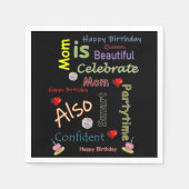 Happy Birthday Paper Napkins Mama Serviette (Vorderseite)