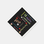 Happy Birthday Paper Napkins Savannah Serviette (Ecke)