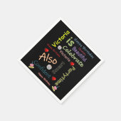 Happy Birthday Paper Napkins Victoria Serviette (Ecke)