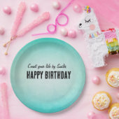 Happy Birthday Paper Plate Design Pappteller (Party)