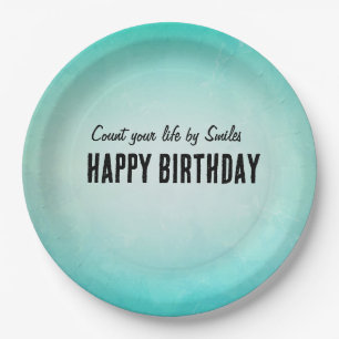 Happy Birthday Paper Plate Design Pappteller
