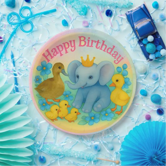 Happy Birthday Paper Plates - Children's Birthday  Pappteller (Party)