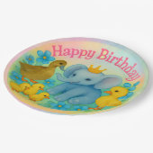 Happy Birthday Paper Plates - Children's Birthday  Pappteller (Schrägansicht)