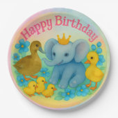 Happy Birthday Paper Plates - Children's Birthday  Pappteller (Vorderseite)