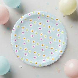 Happy Birthday Paper Plates - daisy birthday plate Pappteller
