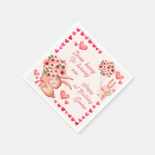 Happy Birthday Paper Serviette (Ecke)