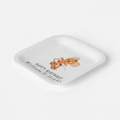 Happy Birthday Paper Tellers - Custom Image & Text Pappteller (Gewinkelt)