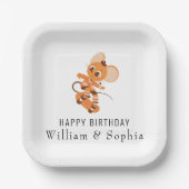 Happy Birthday Paper Tellers - Custom Image & Text Pappteller (Vorderseite)