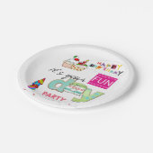 Happy Birthday Paper Tellers FUN Cupcake Pappteller (Schrägansicht)